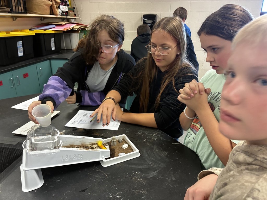 6th graders investigated how water enters and flows through different earth materials. They analyzed and interpreted the data they collected to explore how aquifers form in locations with certain geological features.