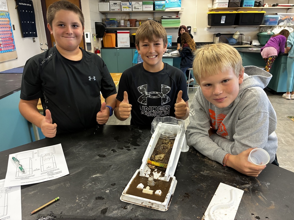 6th graders investigated how water enters and flows through different earth materials. They analyzed and interpreted the data they collected to explore how aquifers form in locations with certain geological features.