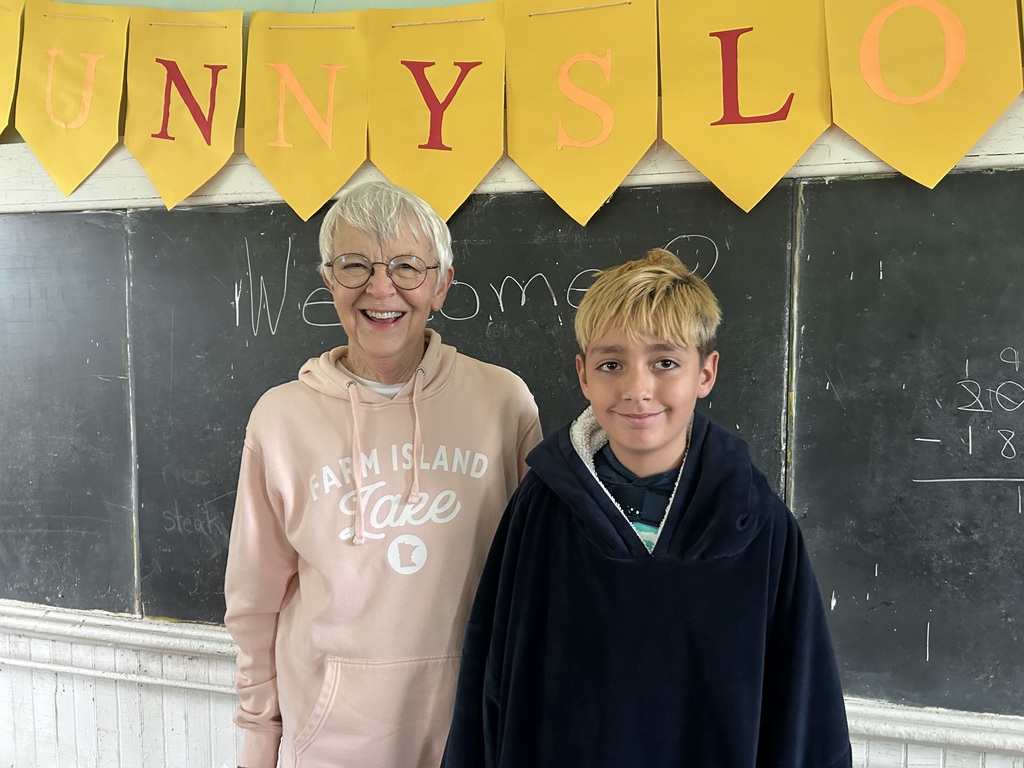Mr. Yenni's 5th graders during their visit to the Sunnyslope Elementary one-room schoolhouse.