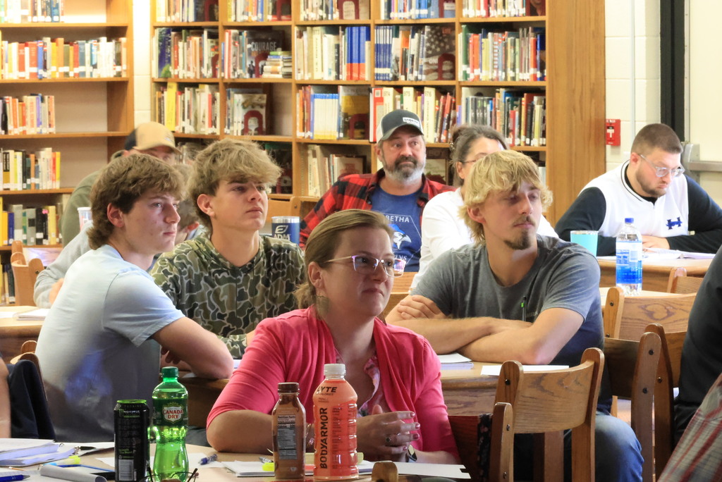 USD 379 students attend the Kansas Department of Revenue's CDL Proxy Testing at CCCHS