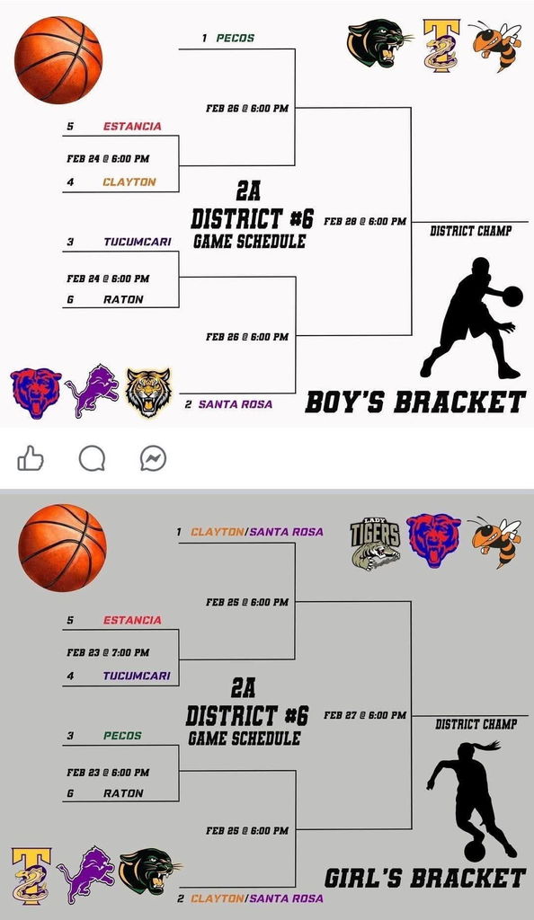 District 6 2A Brackets