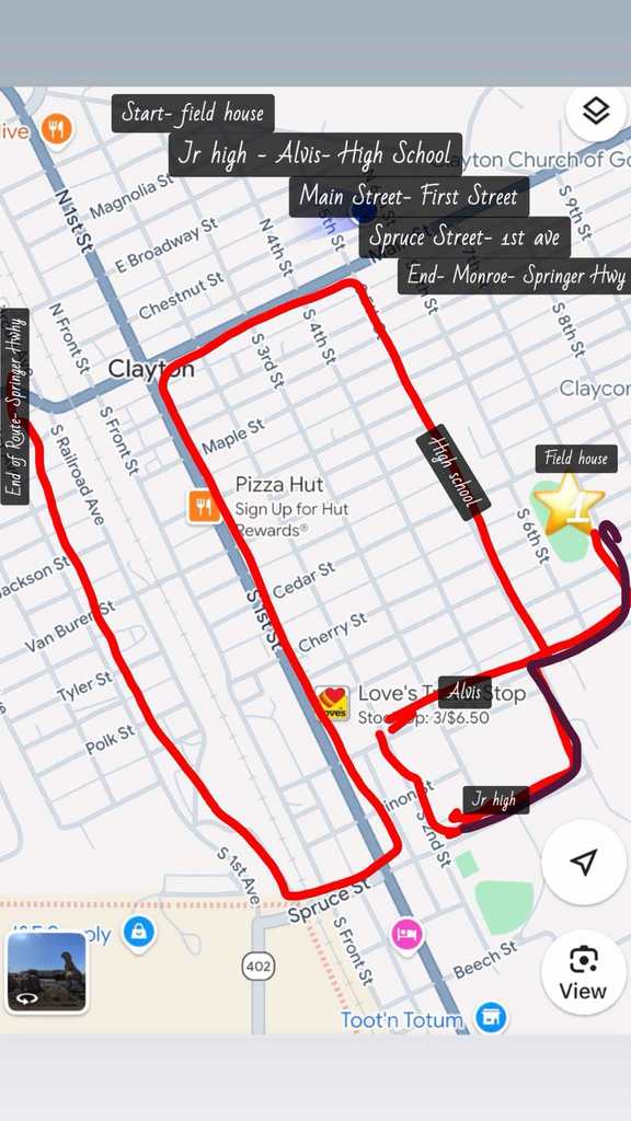 State Send Off Route