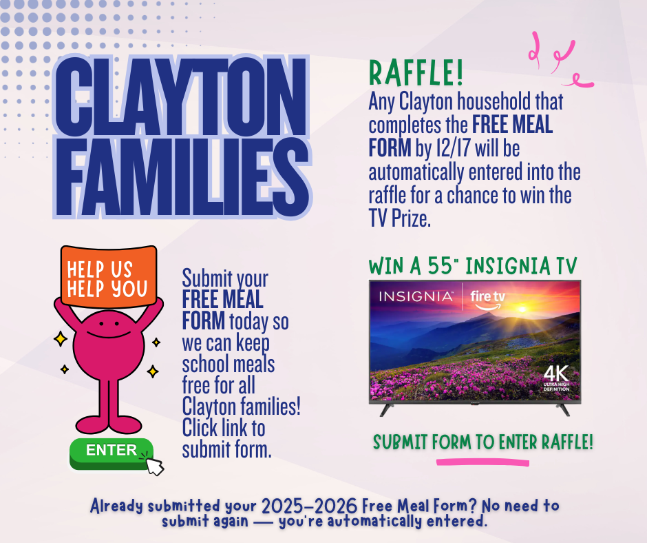 FREE MEAL FORM AND RAFFLE