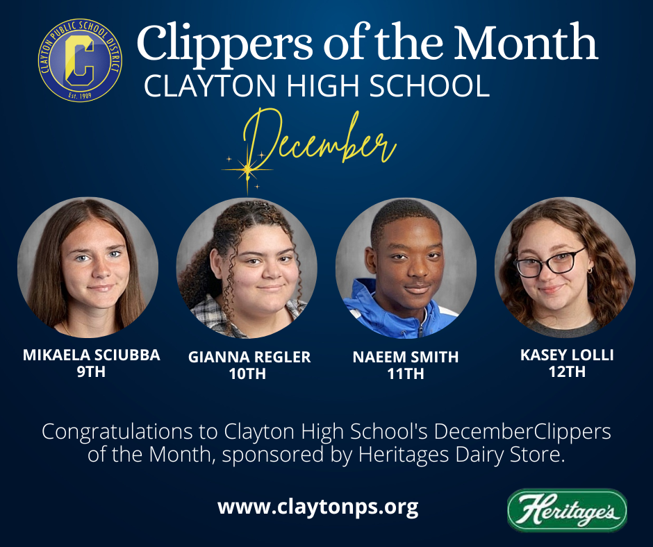 December 2025 Clippers of the Month