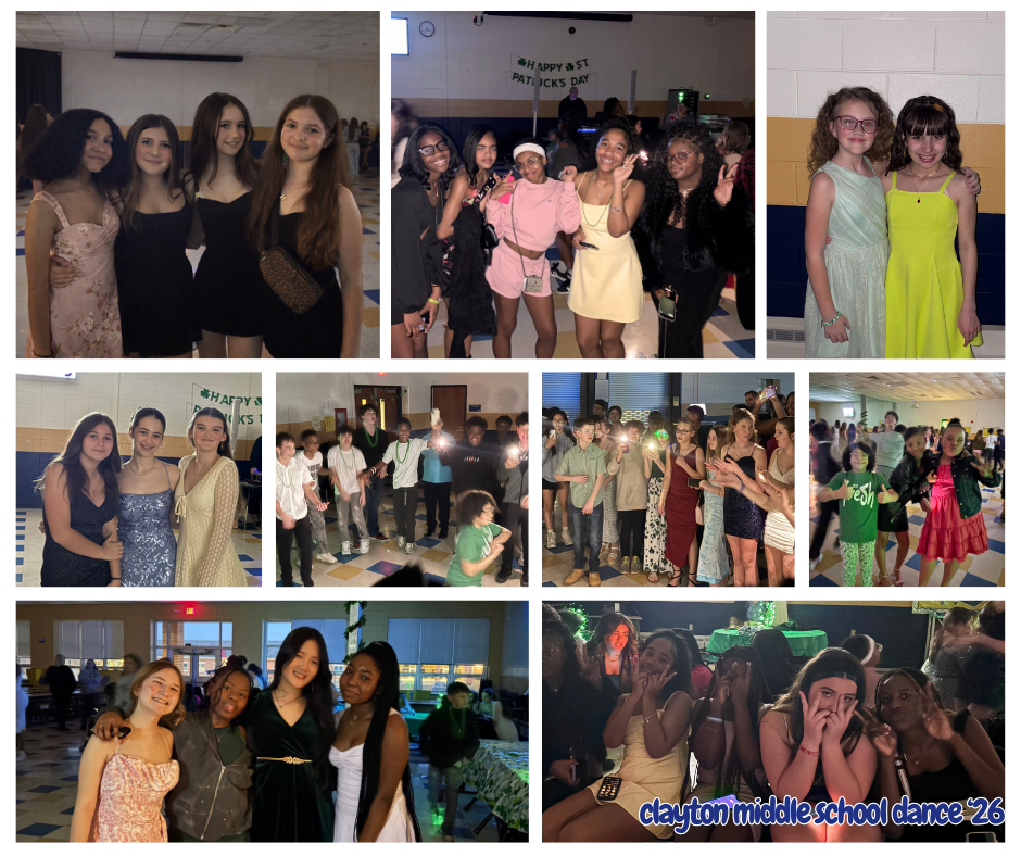 picture collage from the cms middle school dance march 2026