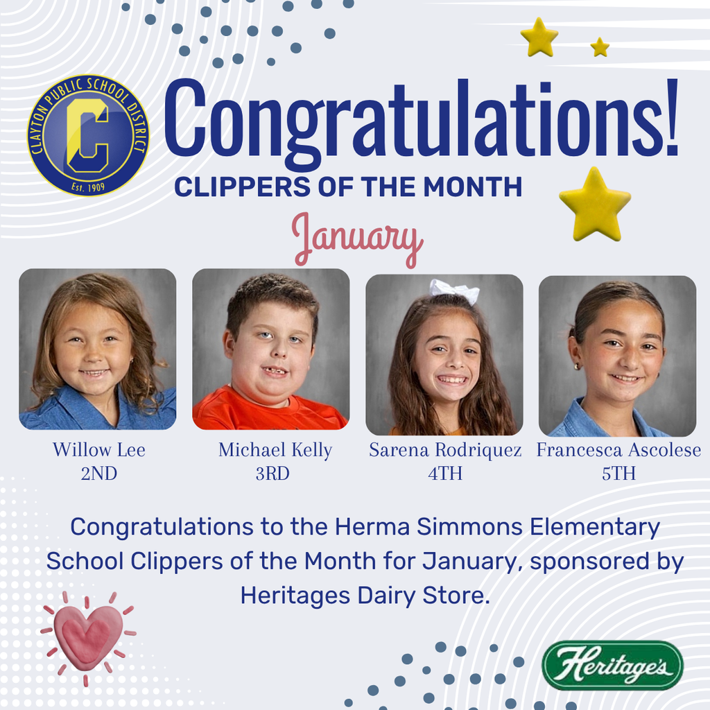 Jan Clippers of the Month 2026 2nd-5th