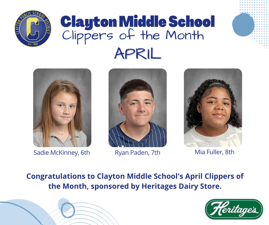 CMS CLIPPERS OF THE MONTH APRIL 2026