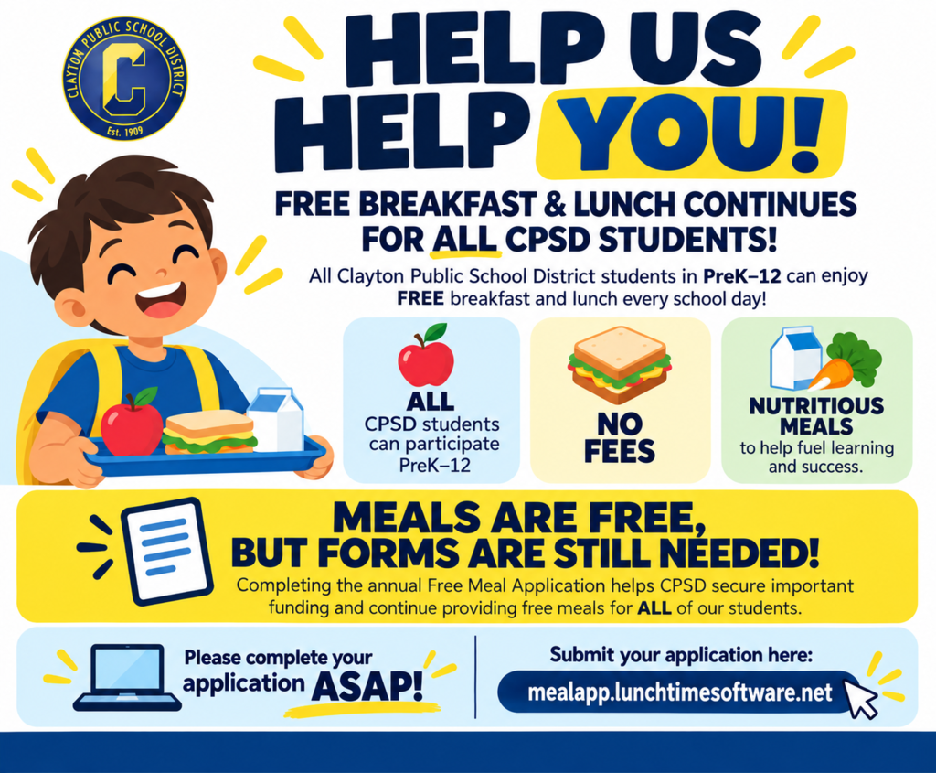 Free Meals- Forms Still Needed!