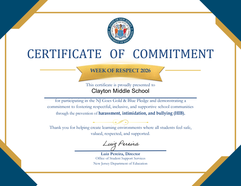 Certificate of Commitment 2026