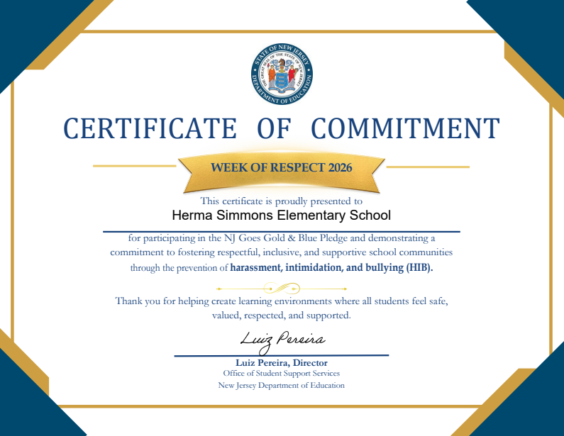 Certificate of Commitment 2026