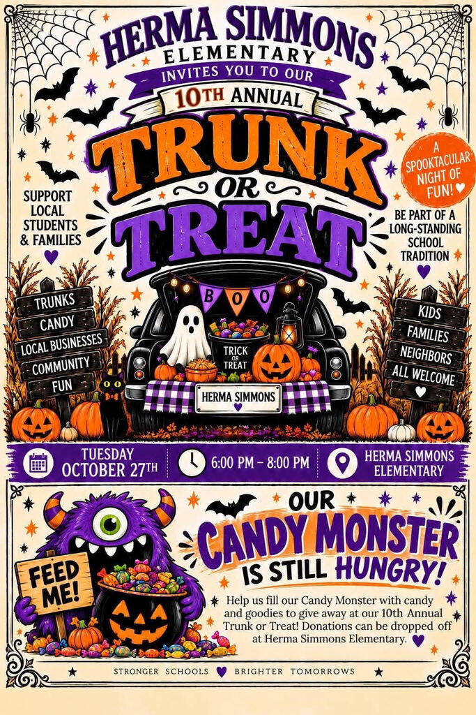Herma Simmons Trunk or Treat 10/27 6-8