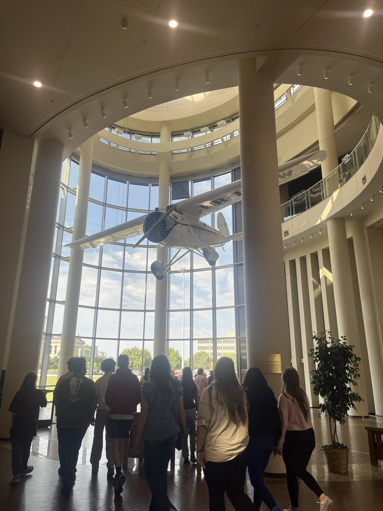 Students visiting the Oklahoma History Center. 