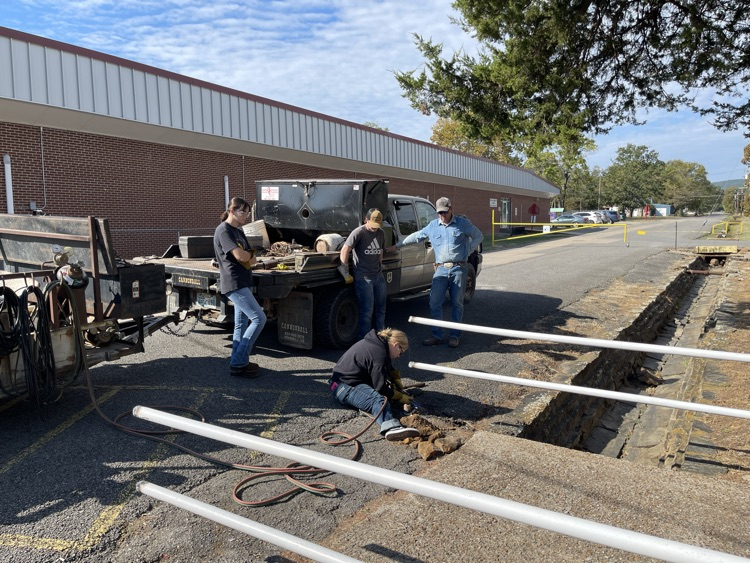 welding class doing repairs