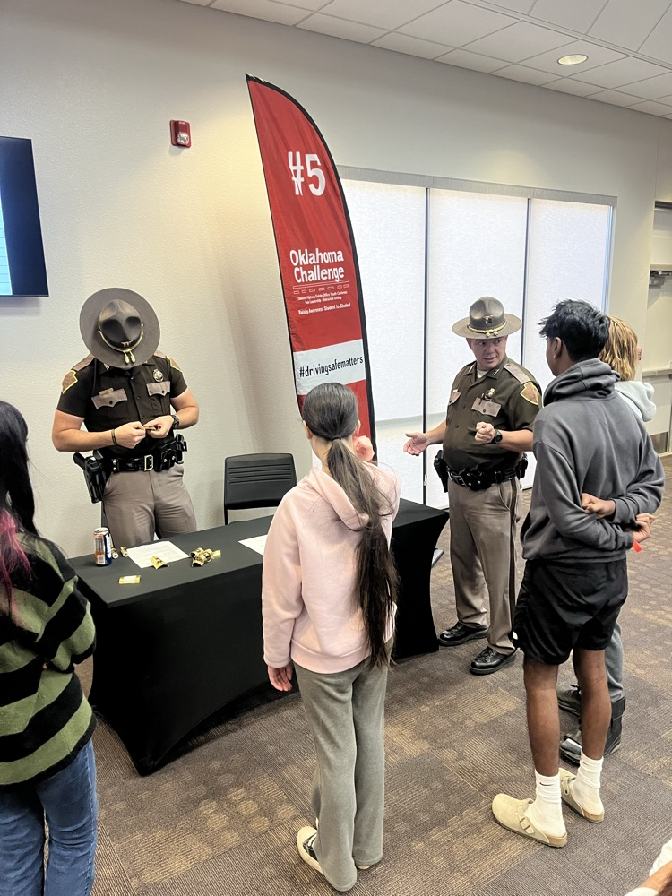 Teens attendingTraffic Safety Day. 