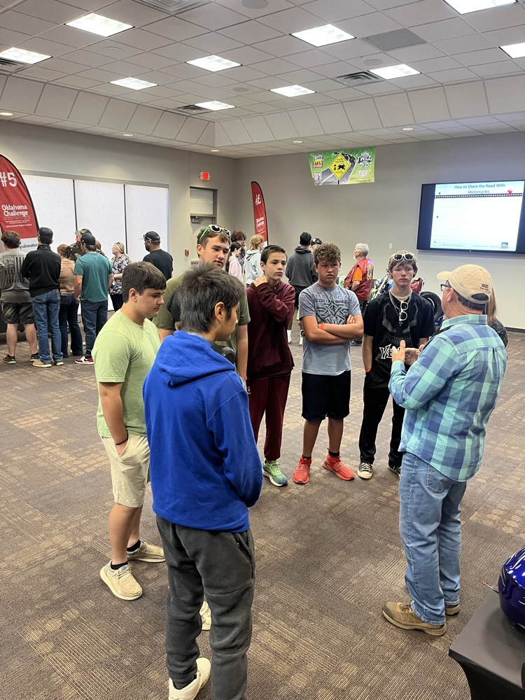 Teens attendingTraffic Safety Day. 