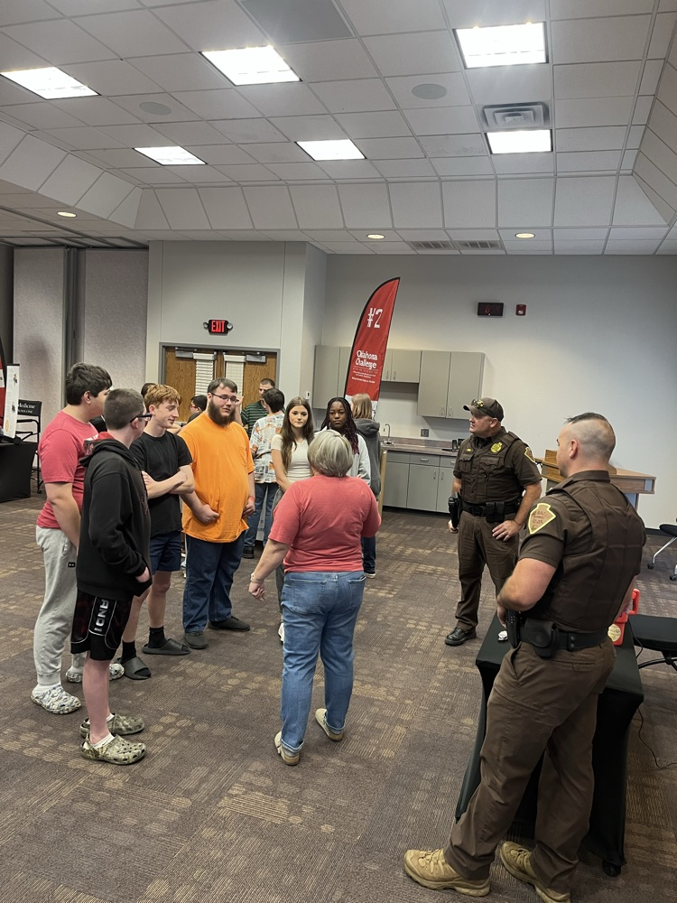 Teens attendingTraffic Safety Day. 