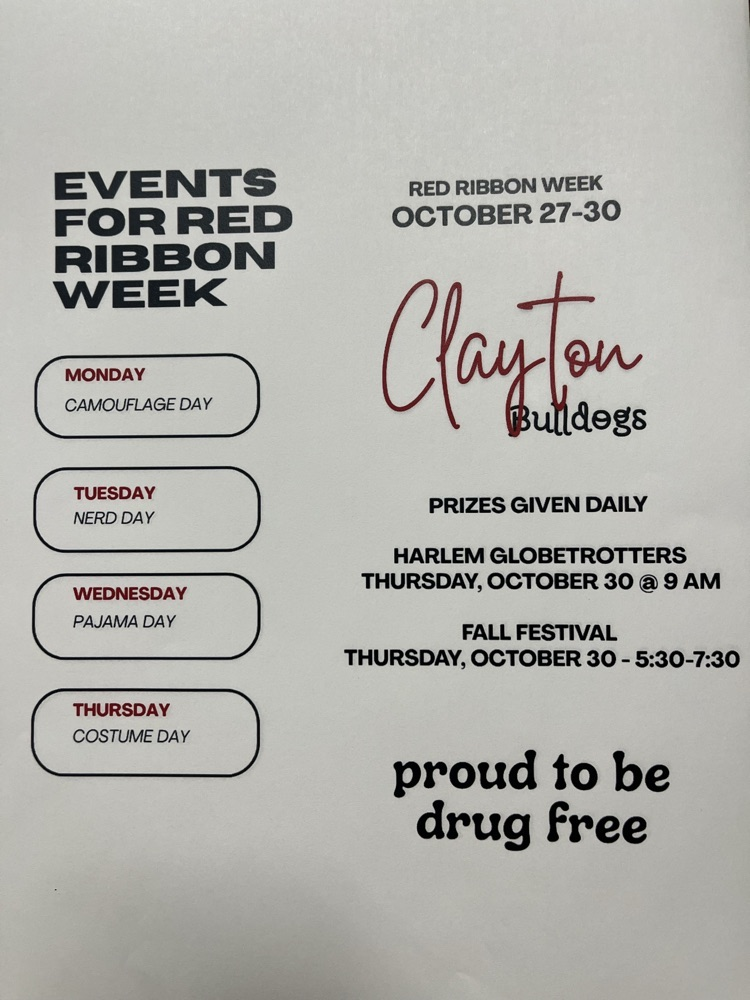 flyer with dates and times. 