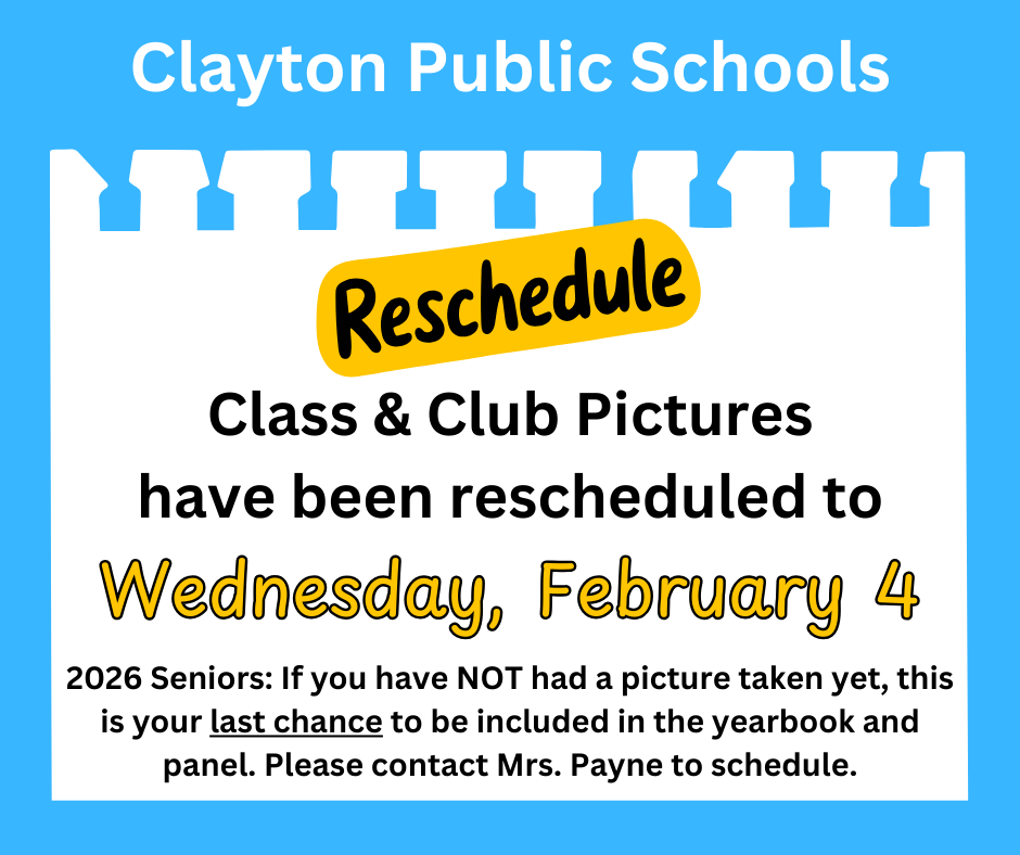 Class & Club Picture Reschedule