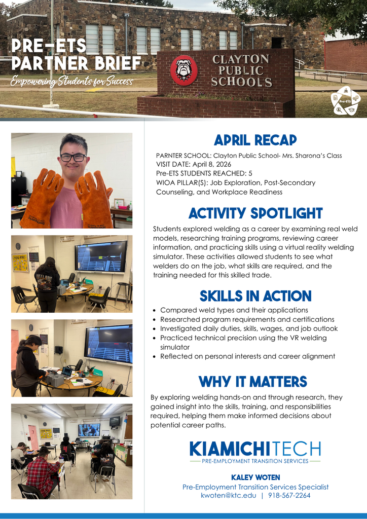 flyer with picture of students 