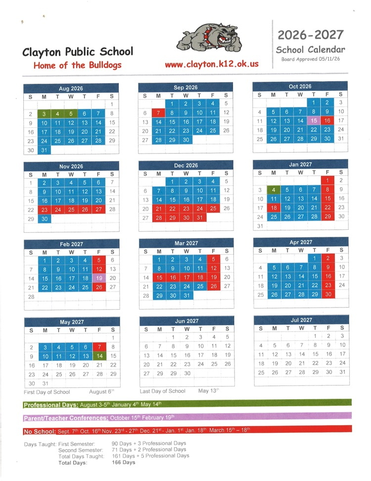 school calender 