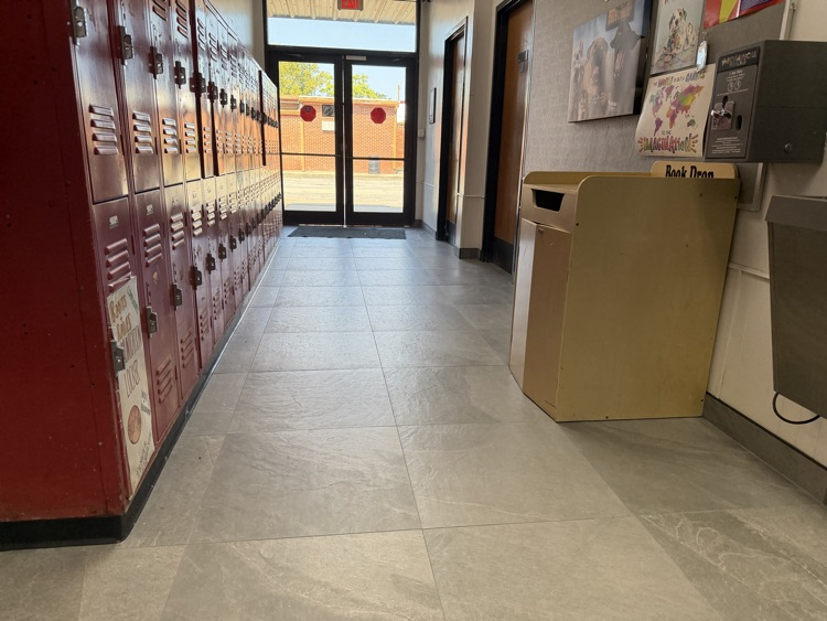 inside middle school showing new floors