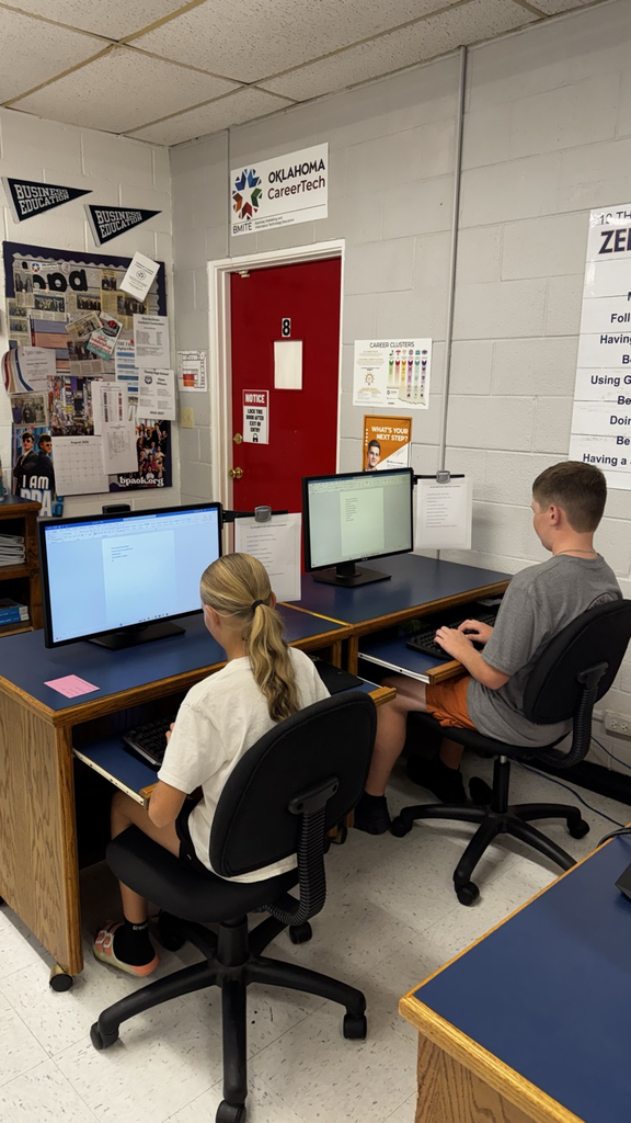 typing students