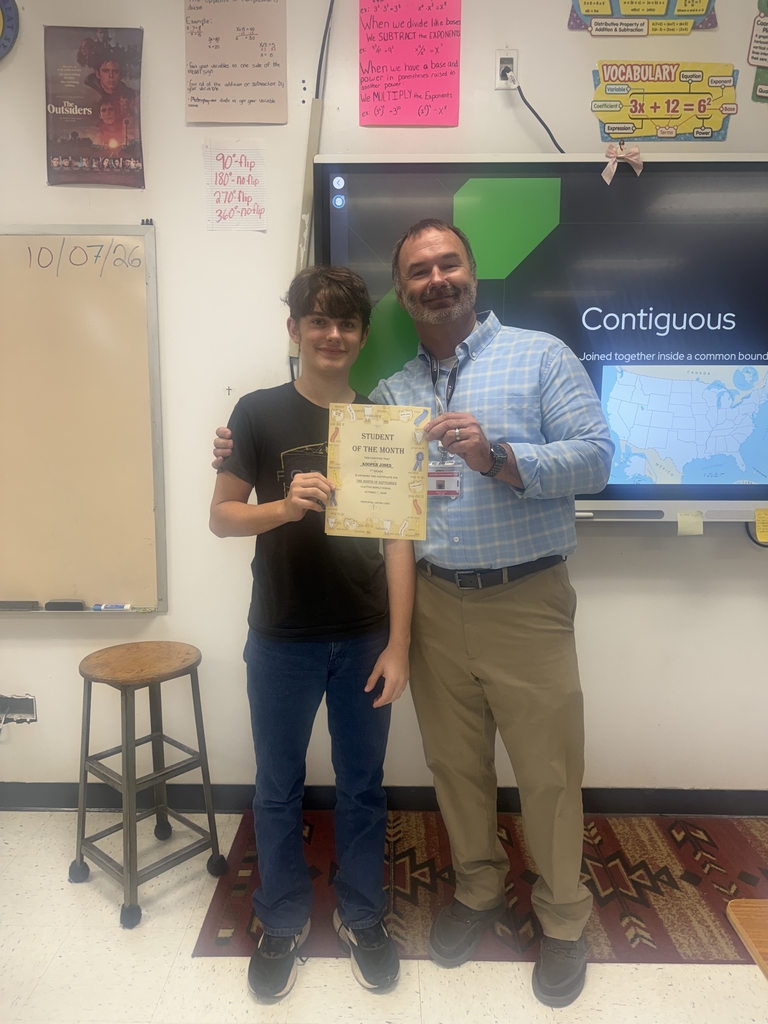 Seventh Grade Student of the Month