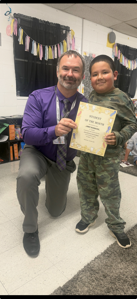 Second Grade Student of the Month