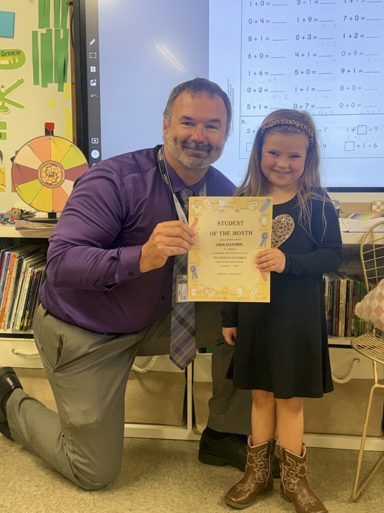 Second Grade Student of the Month