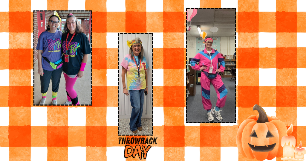 pictures of staff and students dress up in classic throwback fashion