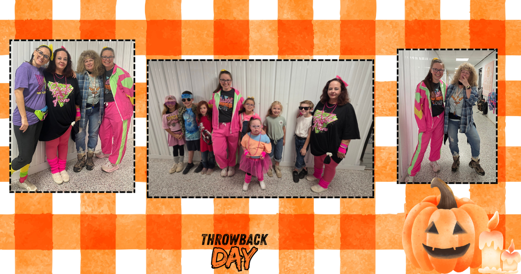 pictures of staff and students dress up in classic throwback fashion
