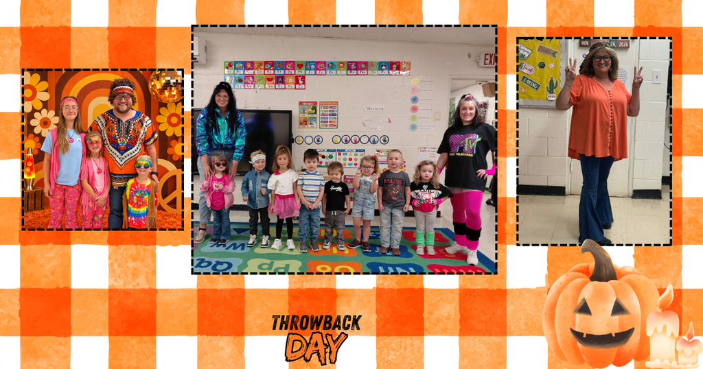 pictures of staff and students dress up in classic throwback fashion