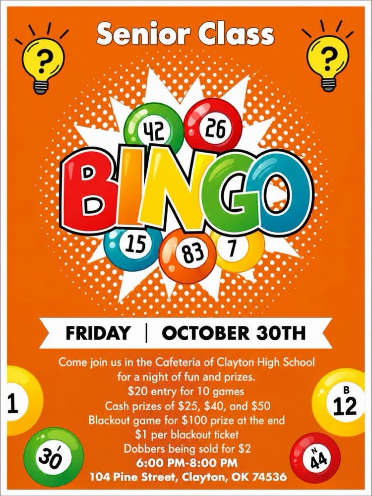 flyer with schedule.