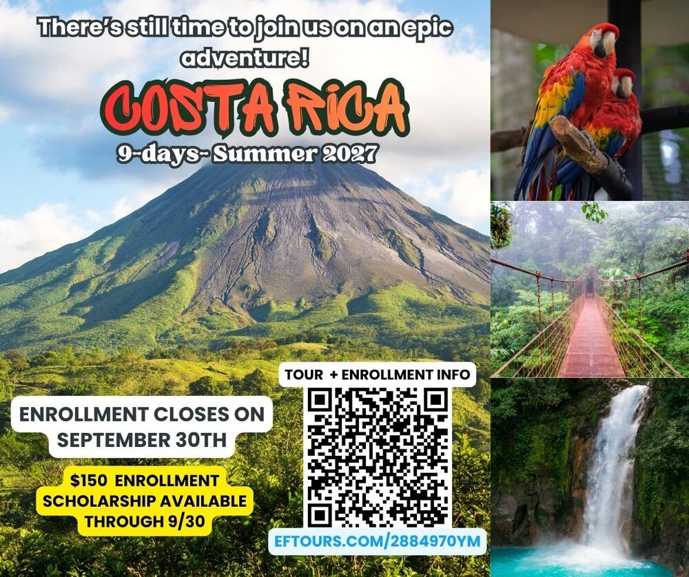 Information regarding Costa Rica trip in 2027