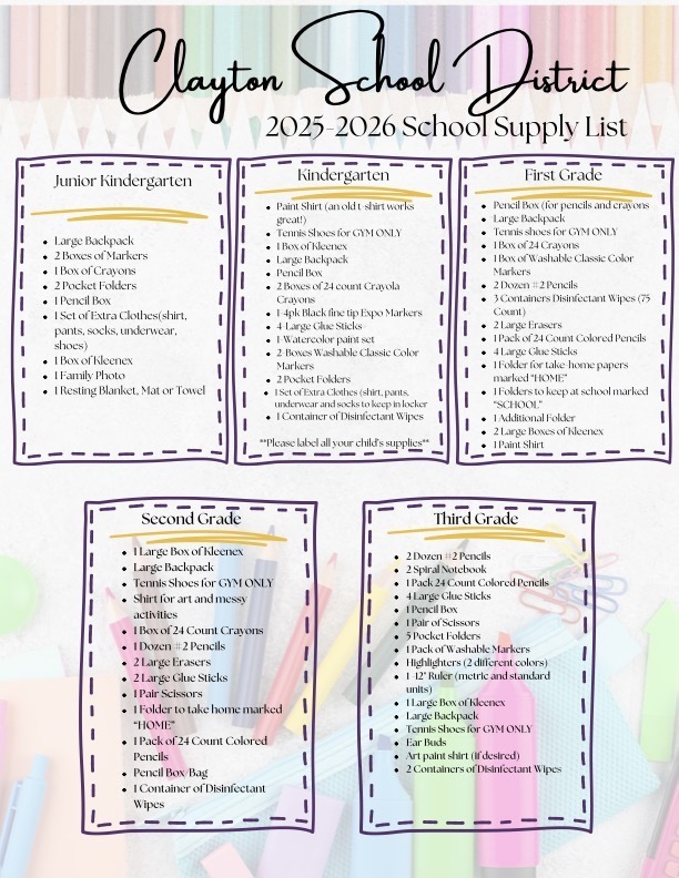 25-26 School Supplies