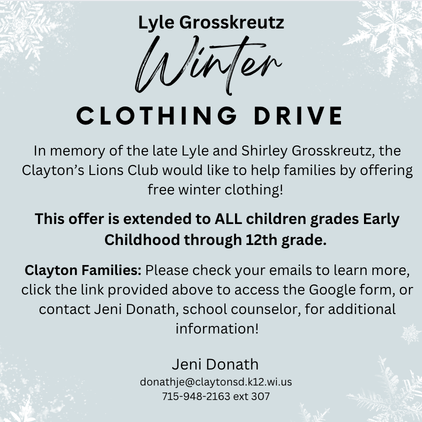 Winter Clothing Drive