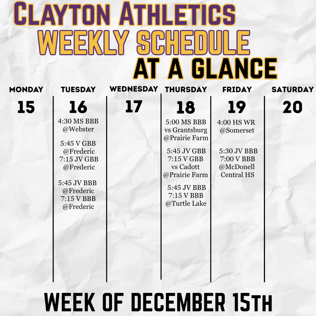 121525 Weekly Athletics