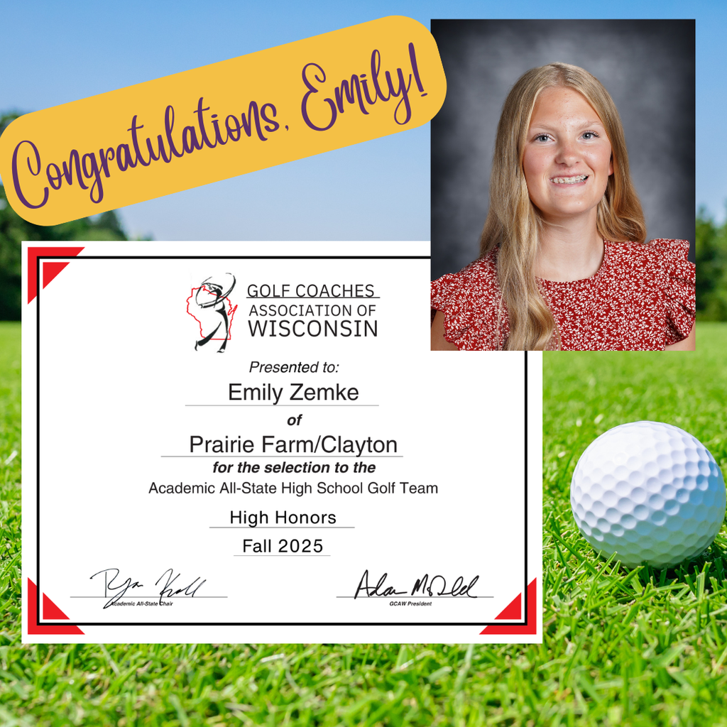 Emily Zemke Golf Award