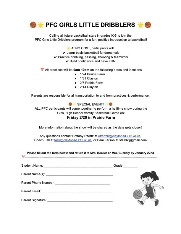 PFC Girls Little Dribblers