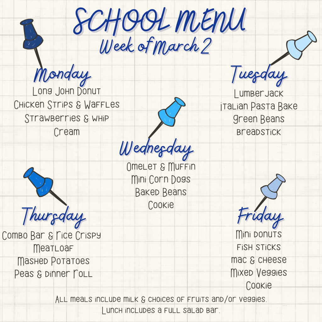 School Menu 030226