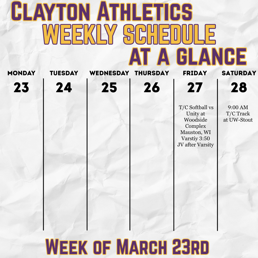 032326 Weekly Athletics