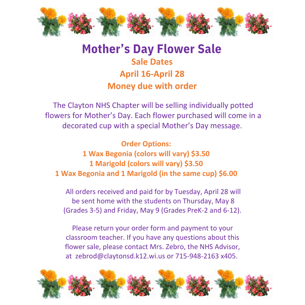 Mother's Day Flower Sale
