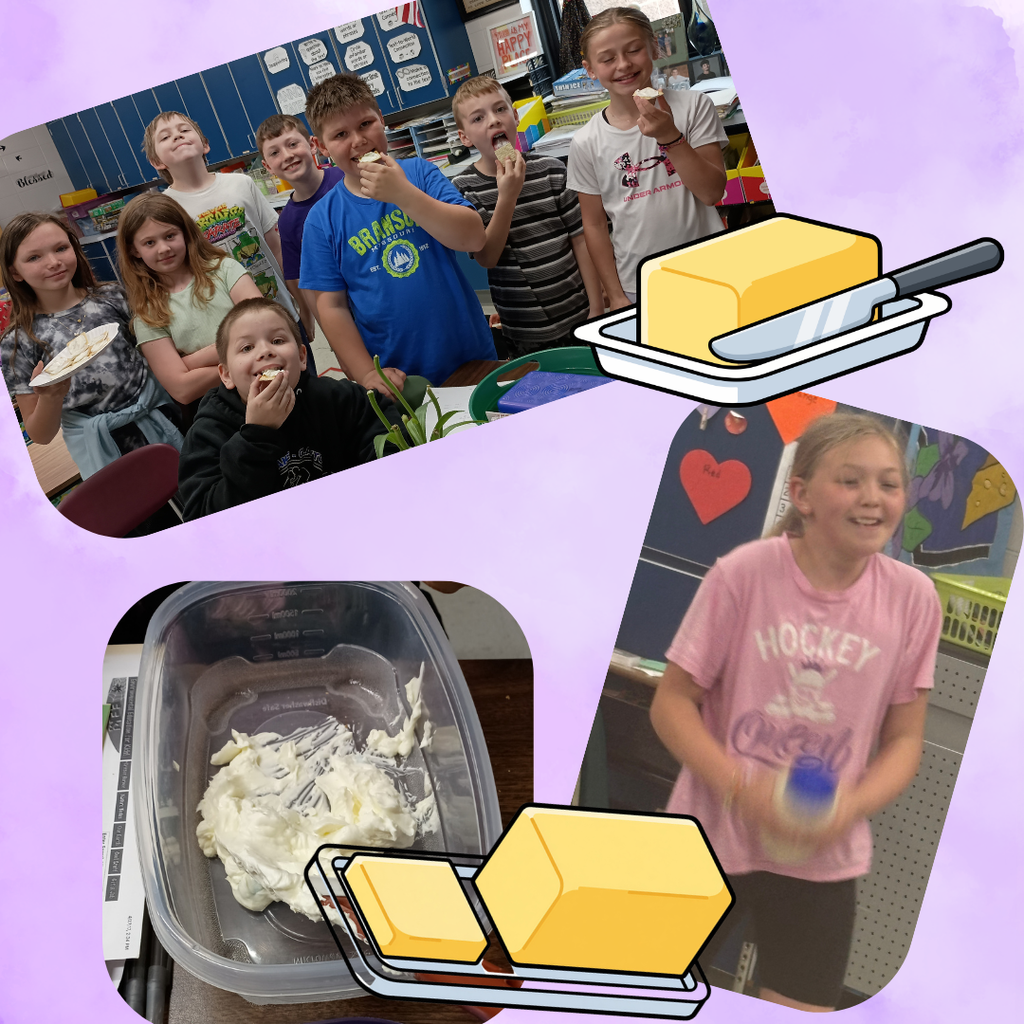 4th Grade made butter