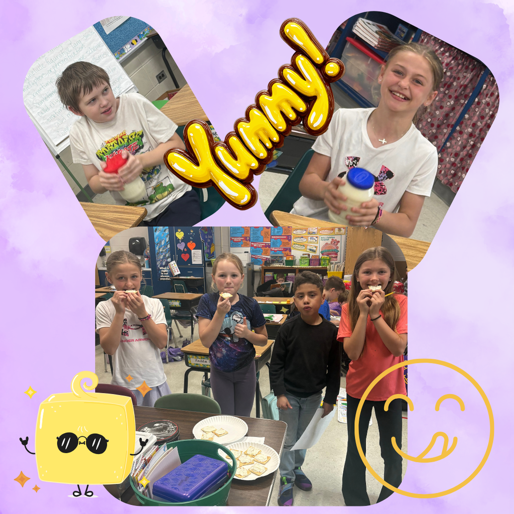 4th Grade made butter