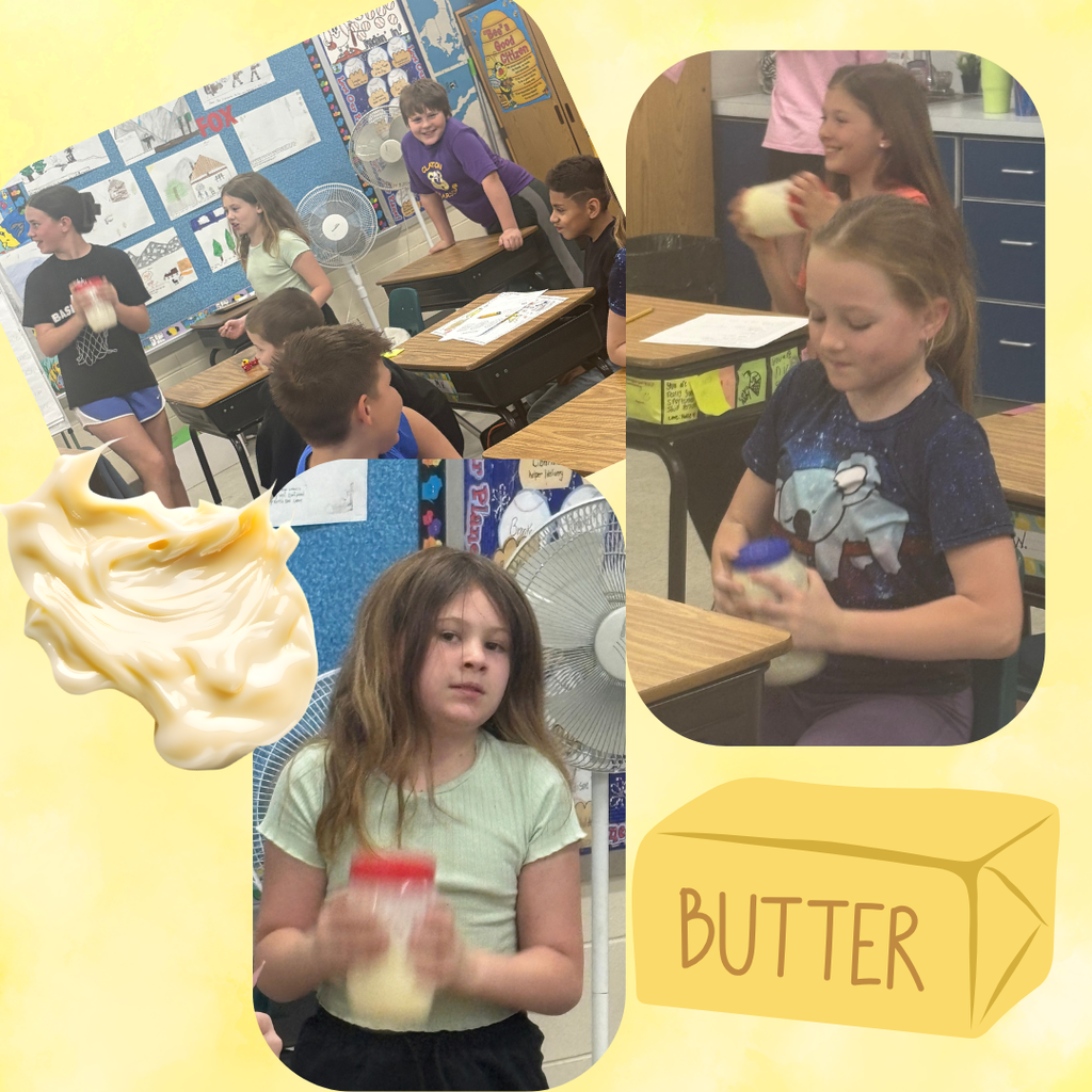 4th Grade made butter