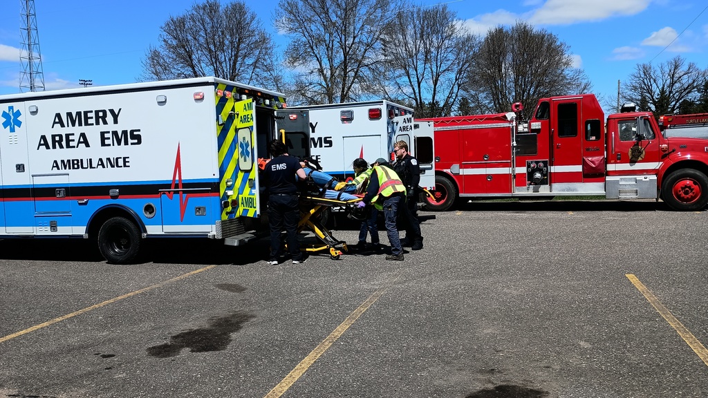 Mock car crash