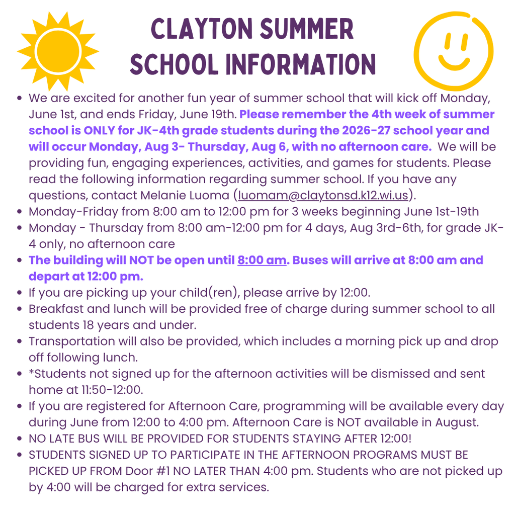 Summer School Information