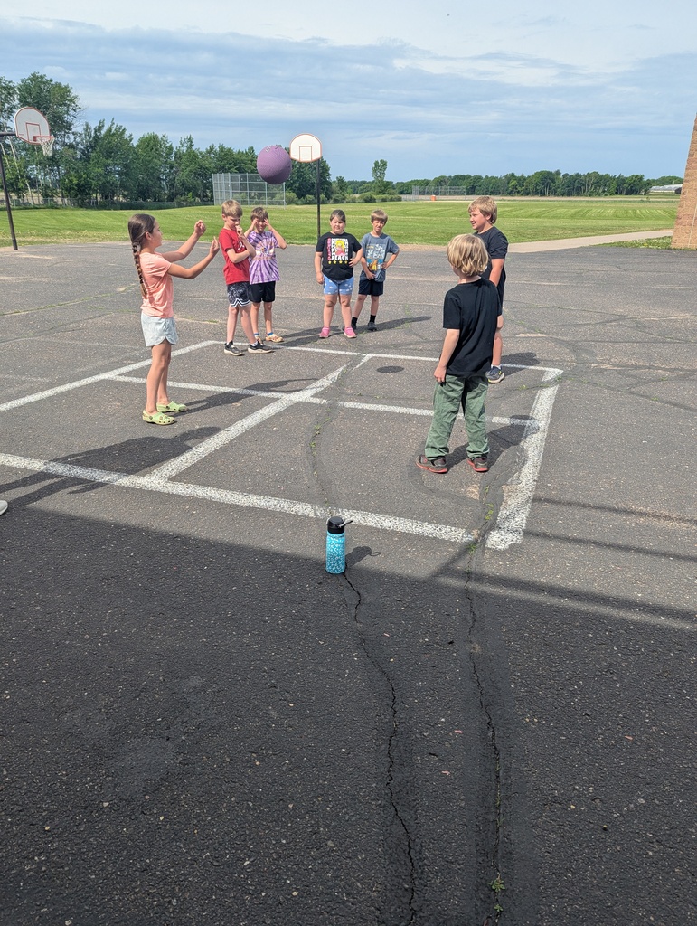 Students having fun outside