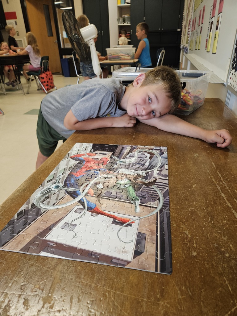 Finished spiderman puzzle