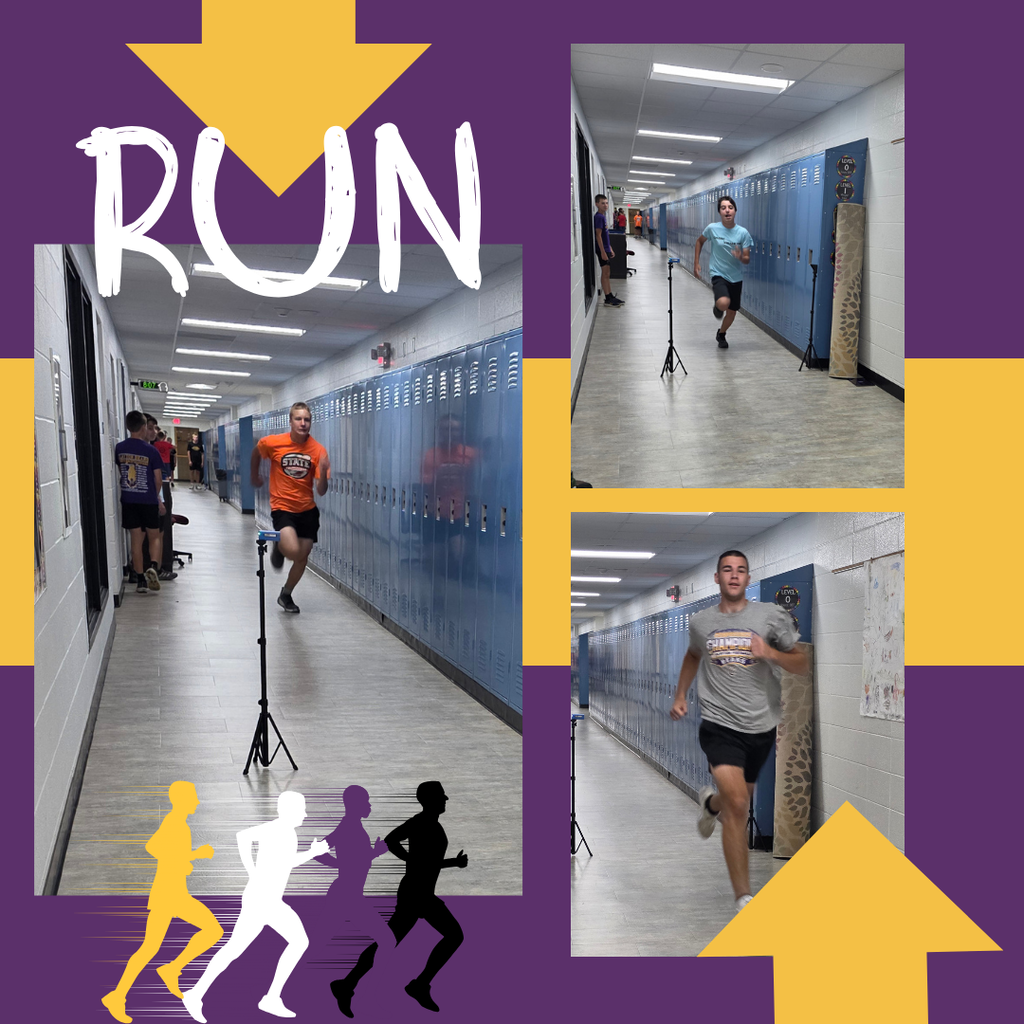 Students running in the halls at school.